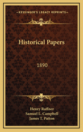 Historical Papers: 1890
