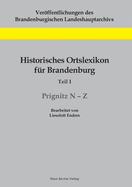 Historisches Ortslexikon fr Brandenburg, Teil I, Prignitz N-Z