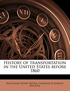 History of transportation in the United States before 1860