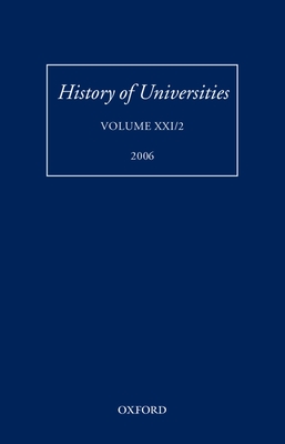 History of Universities: Volume XXI/2 - Feingold, Mordechai (Editor)