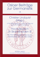 Hochdeutsch in Skandinavien III: III Internationales Symposium, Greifswald, 24.-25. Mai 2002