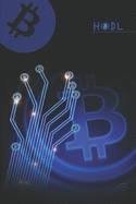 Hodl: Bitcoin Notebook Sketchbook, blank paper 6x9