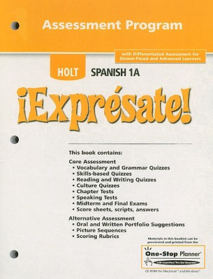 Holt Spanish 1A !Expresate! Assessment Program - Holt Rinehart & Winston (Creator)