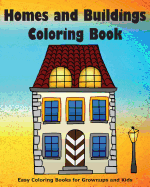 Homes and Buildings Coloring Book