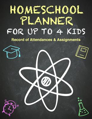 Homeschool Planner - Multiple Kids - Hour Log of Assignments & Record of Daily Attendance: Homeschooling Logbook and Tracker for Up to 4 Children. Daily Study Notes. 120 Pages. Letter Size: 8.5 X 11 Inch; 21.59 X 27.94 CM - Useful Books