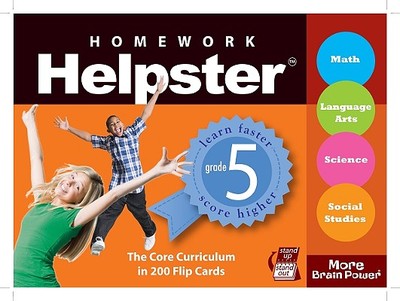 Homework Helpster, Grade 5: The Core Curriculum in 200 Flip Cards - playBac Publishing (Creator)