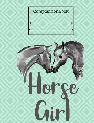 Horse Girl Composition Book - Graph Paper, 4x4 Grid: 7.44 x 9.69 - 101 Sheets/202 Pages - Creations, Rengaw