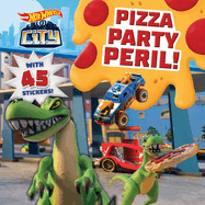 Hot Wheels City: Pizza Party Peril!: Car Racing Storybook with 45 Stickers for Kids Ages 3 to 5 Years