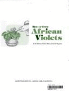 How to Grow African Violets - Sunset Books, and Sunset Magazine, and Kramer, Jack