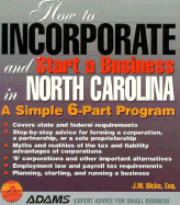 How to Incorporate-N. Carolina