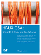 HP-UX CSA: Official Study Guide and Reference