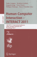 Human-Computer Interaction - INTERACT 2011, Part 2: 13th IFIP TC 13 International Conference, Lisbon, Portugal, September 5-9, 2011, Proceedings, Part II
