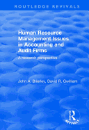 Human Resource Management Issues in Accounting and Auditing Firms: A Research Perspective