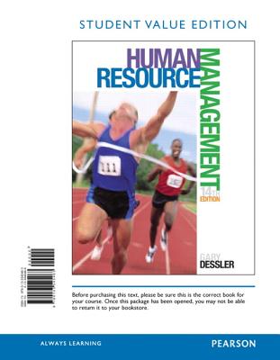 Human Resource Management, Student Value Edition - Dessler, Gary