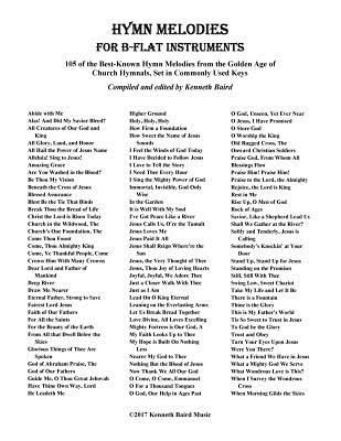 Hymn Melodies for Bb Instruments: 105 of the Best Known Hymn Melodies from the Golden Age of Church Hymnals, Set in Commonly Used Keys - Baird, Kenneth