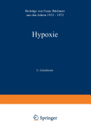 Hypoxie: Beitrage Aus Den Jahren 1932 - 1972