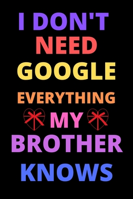 i don't need google everything my brother knows: best gift for best friend, brother on valentine day, birthday - Publishing House, Shin