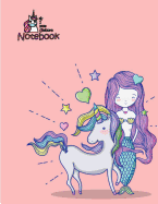 I Love Unicorn Notebook: Unicorn and Mermaid in Love Cover and Dot Graph Line Sketch Pages, Extra Large (8.5 X 11) Inches, 110 Pages, White Paper, Sketch, Notebook Journal