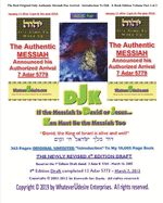 If The Messiah Is David Or Jesus - Ken Must Be The Messiah Too! The "Introduction To DjK" - Volume Edition Part 1 of 2