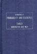 Handbook of probability and statistics with tables