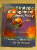 Strategic Management and Business Policy: Entering 21st Century Global Society