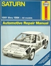 Saturn 1991 Thru 1994 Haynes Automotive Repair Manual