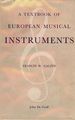 A Textbook of European Musical Instruments
