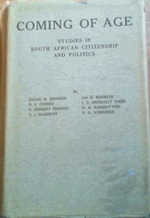 Coming of Age-Studies in South African Citizenship & Politics