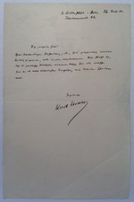 Rare Autographed Letter Signed in German