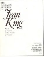 The Campaign Articles of Jean King. #1 Future of Hawaii