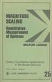 Magnitude Scaling: Quantitative Measurement of Opinions (Quantitative Applications in the Social Sciences Series)