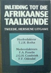 Inleiding Tot Die Afrikaanse Taalkunde