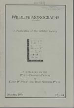 Biology of the White-Crowned Pigeon (Wildlife Monographs, No.64, January, 1979)