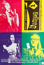 Poster for Enrico Banducci's Hungry I. San Francisco's Legendary Nightclub. Exhibition at the San Francisco Performing Arts Library & Museum. (Images of Woody Allen and Barbara Streisand)