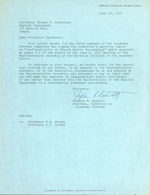 Tls Stephen R. Barnett to Thomas Parkinson, June 10, 1977. Re: Academic Freedom