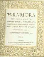 Rariora: Vol. II