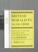 British Moralists 1650-1800 2 Volumes