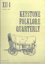 Keystone Folklore Quarterly, Volume 12, Number 1