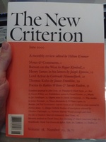 The New Criterion June 2000 Volume 18 Number 10