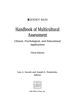 Handbook of Multicultural Assessment: Clinical, Psychological, and Educational Applications