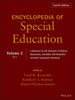 Encyclopedia of Special Education, Volume 2: a Reference for the Education of Children, Adolescents, and Adults Disabilities and Other Exceptional Individuals