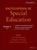 Encyclopedia of Special Education, Volume 4: a Reference for the Education of Children, Adolescents, and Adults Disabilities and Other Exceptional Individuals