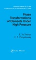 Phase Transformations of Elements Under High Pressure