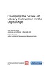 Changing the Scope of Library Instruction in the Digital Age