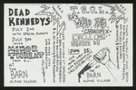 [Punk Flyer]: R.R.Z. Presents Dead Kennedys at the Barn