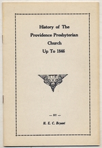 History of the Providence Presbyterian Church Up to 1846