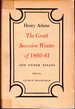 The Great Secession Winter of 1860-61 and Other Essays