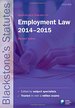 Blackstone's Statutes on Employment Law 2014-2015 (Blackstone's Statute Series)