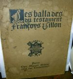 Les Ballades Du Testament. Gravures Et Textes Composes Et Graves Par Berdon By Villon, Fran? Ois