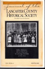 Journal of the Lancaster County Historical Society. Volume 101, No. 4: Winter, 2000